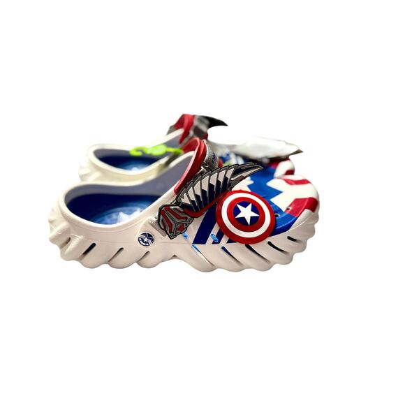 Crocs x Marvel Captain America Echo Clog Sz M8/W10 NWT Sold Out Limited Edition - Picture 10 of 10